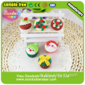 Festival Erasers Kerstmis Cake Gommen voor Gift